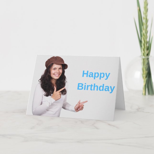 Festiva Feliz cumpleaños y tarjeta de mensaje (Anverso)