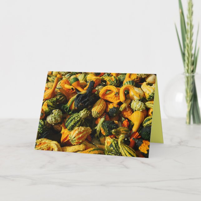 Festiva Feliz Día de Acción de Gracias Tarjeta de Bienveni (Anverso)