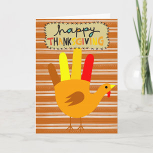 Festiva Feliz Día de Acción de Gracias, tarjeta de felicit