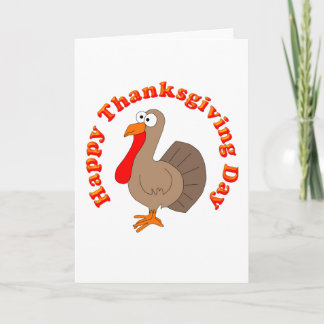 Festiva Feliz Día de Acción de Gracias, tarjeta de Turquía