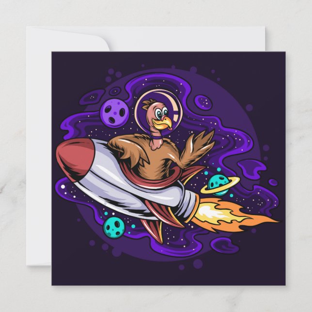 Festiva Feliz Día de Acción de Gracias, tarjeta de vacacio (Anverso)