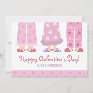 Festiva Feliz Día de Galentina, tarjeta de San Valentín de