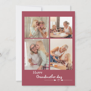 Festiva Feliz Día de la Abuela, tarjeta de vacaciones