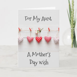 FESTIVA FELIZ DÍA DE LA MADRE **AUNT** TARJETA DEL DÍA DE 