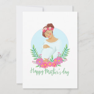 Festiva Feliz Día de la Madre - Tarjeta de saludo 