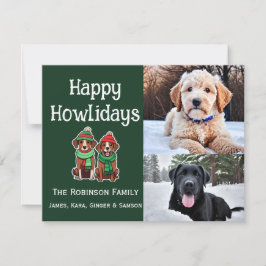 Festiva Feliz Día de los dos con tarjeta de vacaciones pla