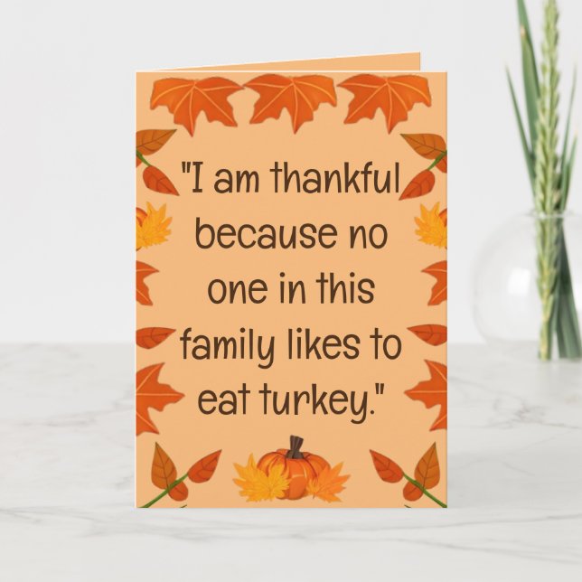 Festiva Feliz día de pavo (Versión 3) Tarjeta de vacacione (Anverso)