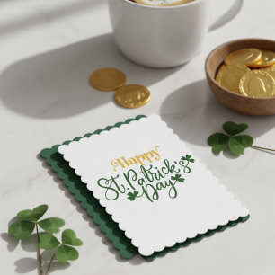 Festiva Feliz día de San Patricio tarjeta de felicitación 