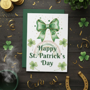 Festiva Feliz día de San Patricio tarjeta de felicitación 