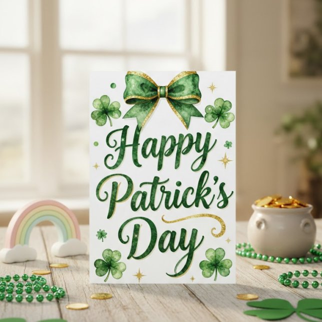 Festiva Feliz día de San Patricio Tarjeta de felicitación  (Subido por el creador)