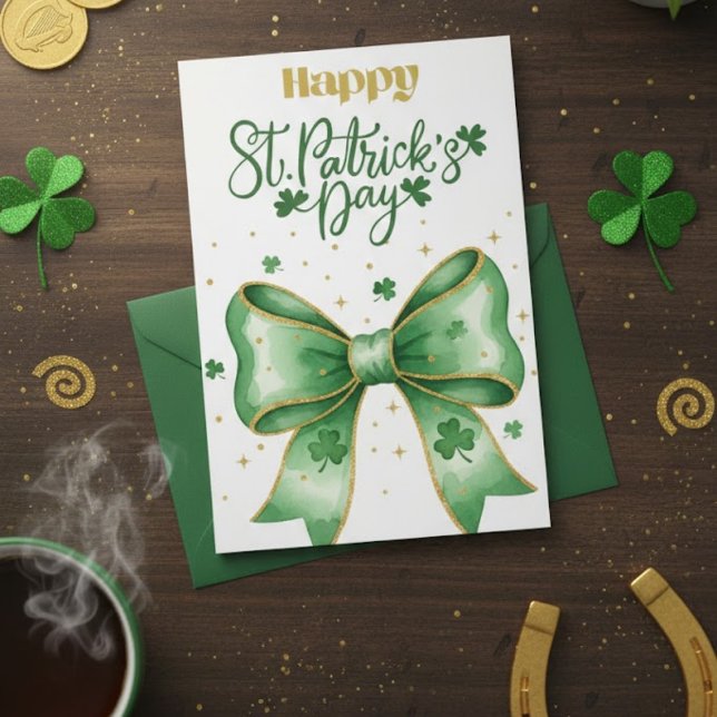 Festiva Feliz día de San Patricio tarjeta de felicitación  (Subido por el creador)