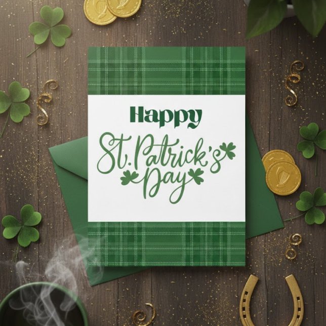 Festiva Feliz día de San Patricio Tarjeta de felicitación  (Subido por el creador)