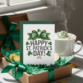 Festiva Feliz día de San Patricio tarjeta de felicitación 