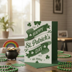 Festiva Feliz día de San Patricio Tarjeta de felicitación 