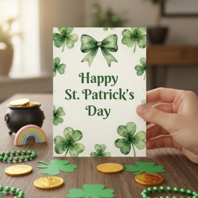 Festiva Feliz día de San Patricio tarjeta de felicitación  (Subido por el creador)
