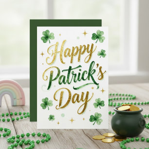 Festiva Feliz día de San Patricio tarjeta de felicitación 