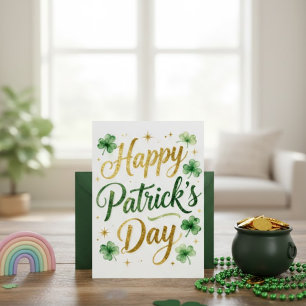 Festiva Feliz día de San Patricio tarjeta de felicitación 