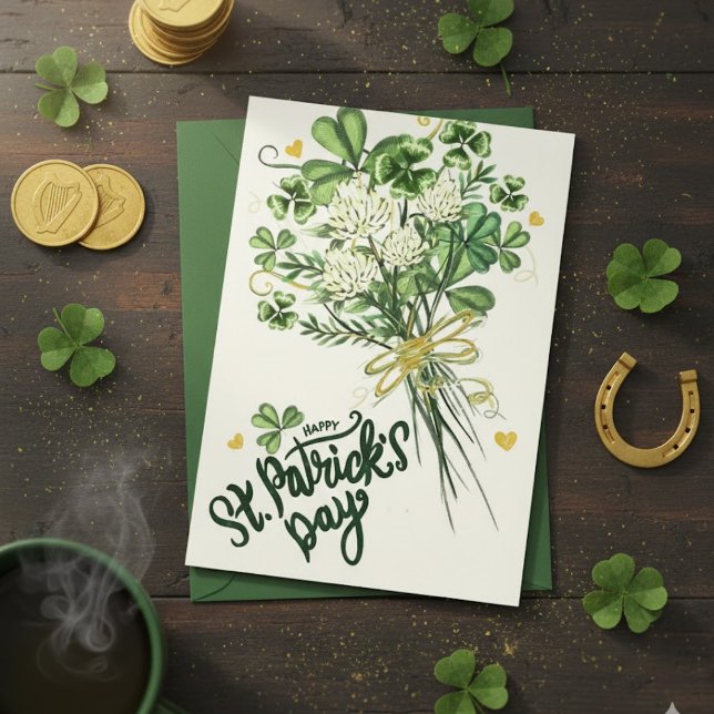 Festiva Feliz día de San Patricio tarjeta de felicitación  (Subido por el creador)