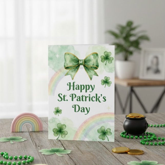 Festiva Feliz día de San Patricio Tarjeta de felicitación  (Subido por el creador)