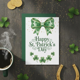 Festiva Feliz día de San Patricio Tarjeta de saludo irland