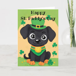 Festiva Feliz día de San Patricio Tarjeta de vacaciones de