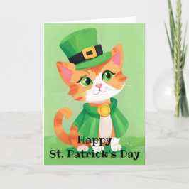 Festiva Feliz día de San Patricio Tarjeta de vacaciones de