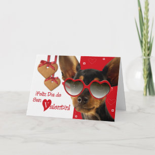 Festiva Feliz Día de San Valentín con tarjeta de felicitac