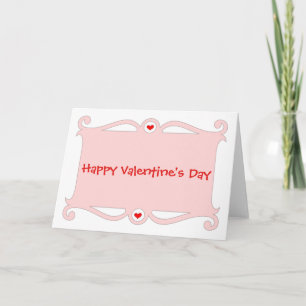 Festiva Feliz Día de San Valentín con tarjeta de felicitac