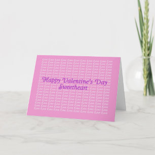 Festiva Feliz Día de San Valentín con una tarjeta de amor 