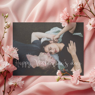 Festiva Feliz Día de San Valentín lindo tarjeta de fotos