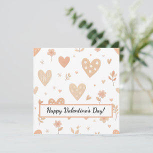 Festiva Feliz día de San Valentín! Tarjeta del día de San 