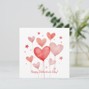 Festiva ¡Feliz día de San Valentín! Tarjeta del día de San