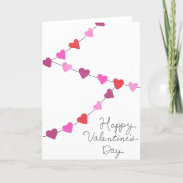 Festiva Feliz Día de San Valentín, tarjeta plegable de Gar