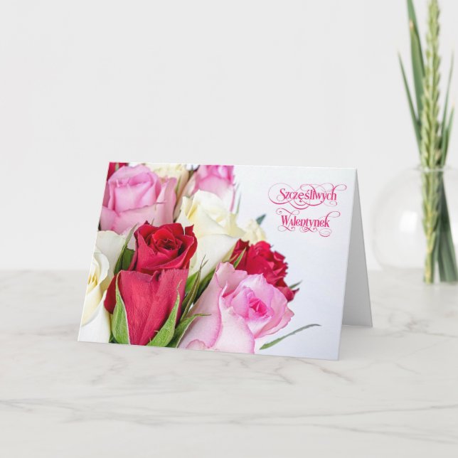 Festiva Feliz Día de San Valentín - Tarjeta Walentynek Szc (Anverso)