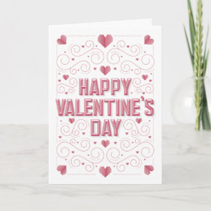 Festiva FELIZ DÍA DE VALENTINE / Tarjeta de San Valentín d