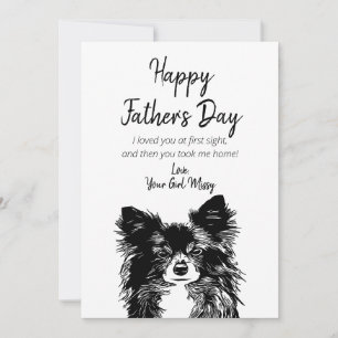 Festiva Feliz Día del Padre desde la tarjeta de vacaciones