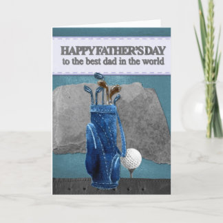 Festiva Feliz Día del Padre Tarjeta de vacaciones plegada