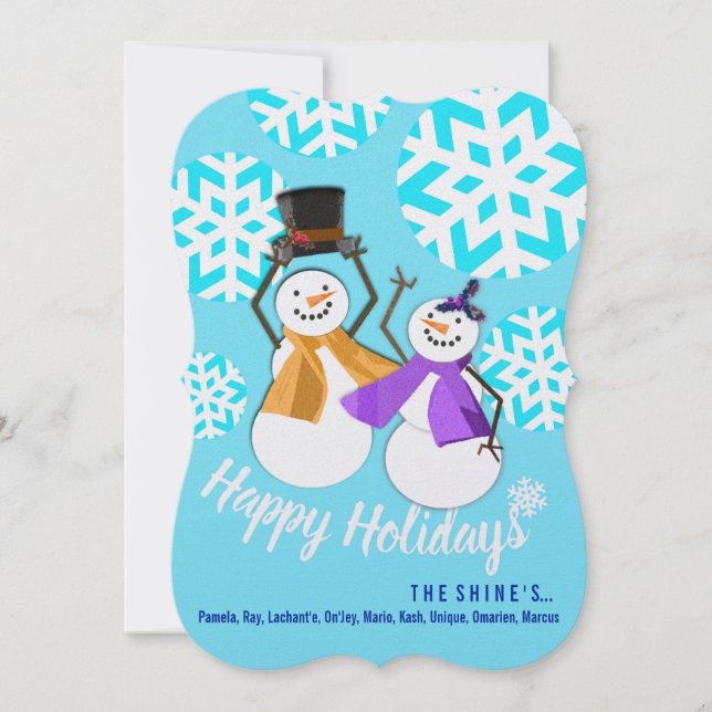 Festiva FELIZ FESTIVIDAD | Amigos de invierno | Tarjeta de (Anverso)