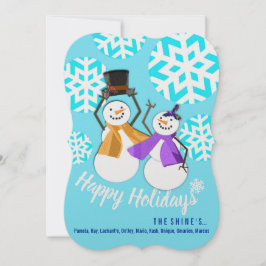 Festiva FELIZ FESTIVIDAD | Amigos de invierno | Tarjeta de