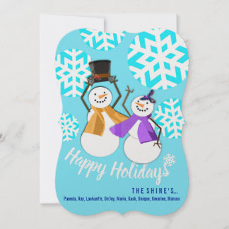 Festiva FELIZ FESTIVIDAD | Amigos de invierno | Tarjeta de