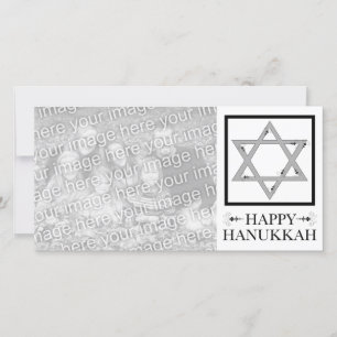 Festiva feliz hanukkah : estrella de la tarjeta de fotos d