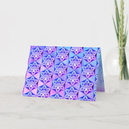 Festiva Feliz Hanukkah 🕎 tarjeta de vacaciones doblada