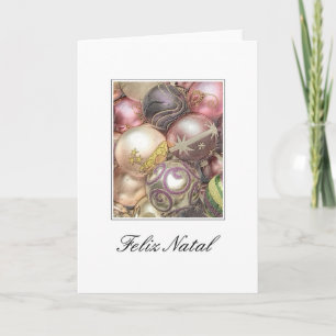 Festiva Feliz Natal - Tarjeta de Navidades portugueses