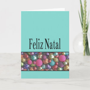Festiva Feliz Natal - Tarjeta de Navidades portugueses