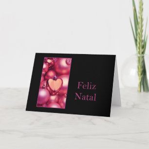 Festiva Feliz Natal - Tarjeta de Navidades portugueses