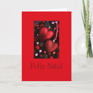 Festiva Feliz Natal - Tarjeta de Navidades portugueses