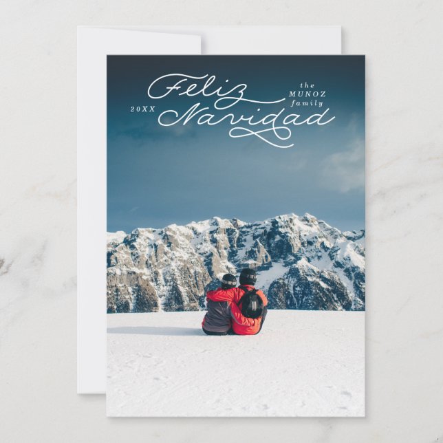 Festiva Feliz Navidad, tarjeta de Navidades española, tarj (Anverso)