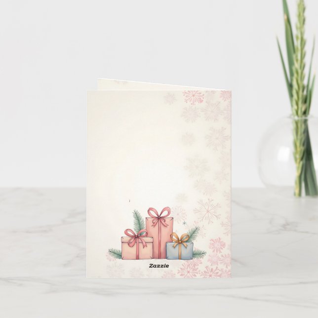 Festiva Feliz Navidad! tarjeta de navidades. Navidades dul (Reverso)