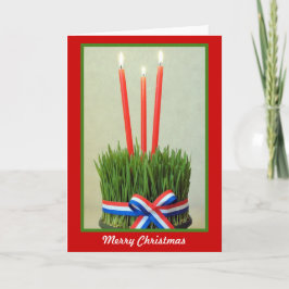 Festiva feliz navidad, tarjeta de saludo