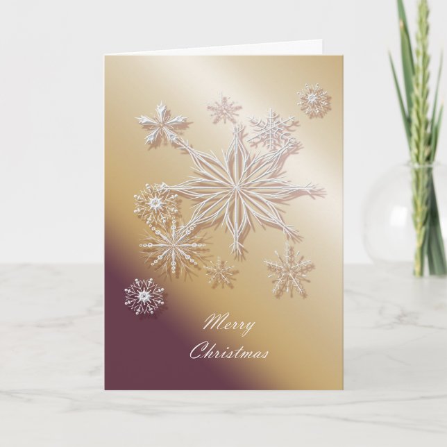 Festiva Feliz Navidad. Tarjeta mediana. (Anverso)